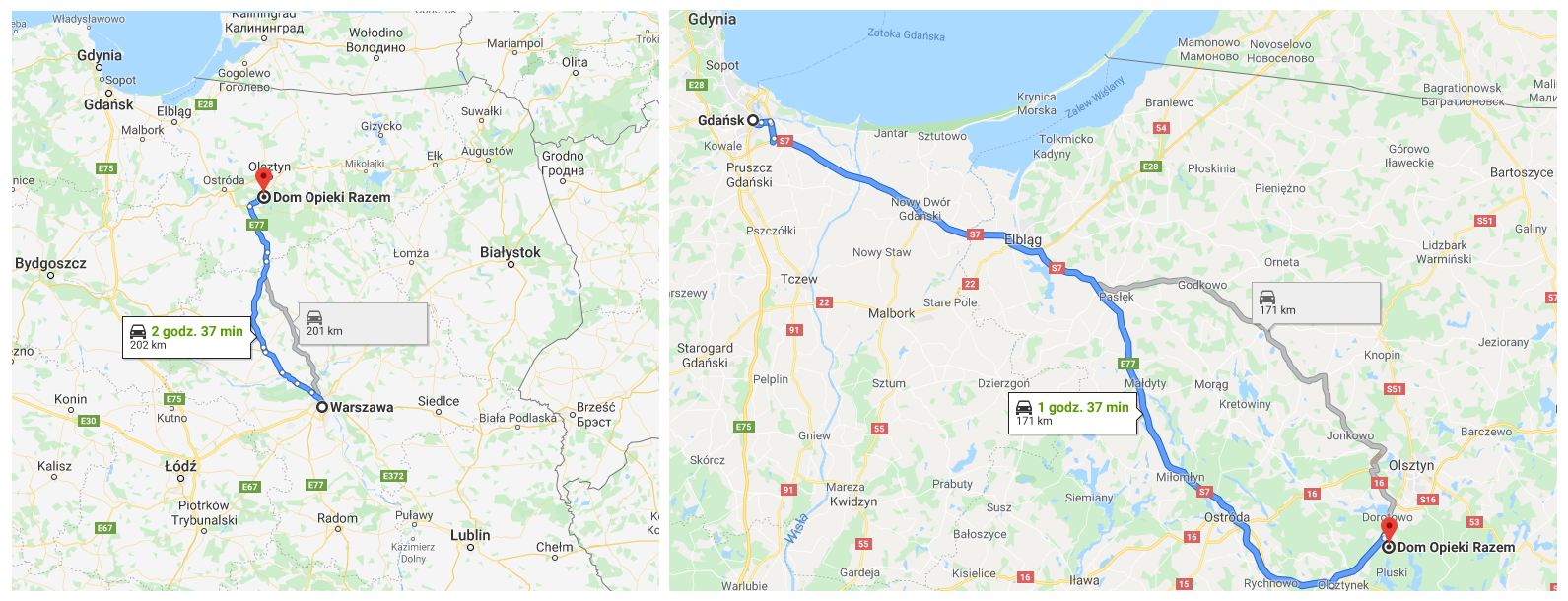 Dom opieki razem Stawiguda